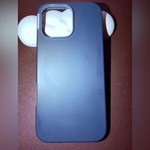 PopSocket Navy Blue Phone Case 16 Pro Max